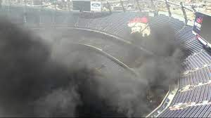 Mile High stadium fire ...