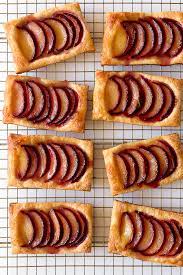 easy maple plum puff pastry tarts