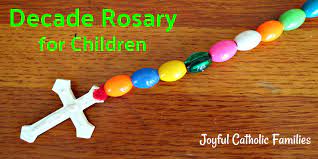make decade rosary for pre children