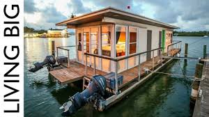 life on the water in a tiny house boat