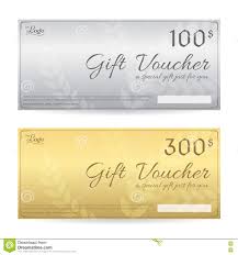 Gift Voucher Or Gift Certificate Template In Luxury Theme Stock