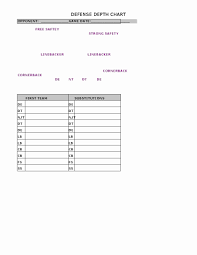 Football Depth Chart Template Excel Format Football