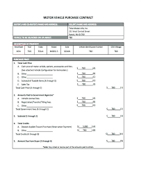 Printable Sample Loan Agreement Form Private Sale Of Motor Vehicle