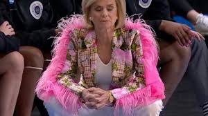 pink ostrich feather jacket to a cubs game