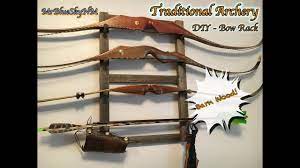 I think this is a great way of organizing your shades. Traditional Archery Diy Bow Rack Youtube