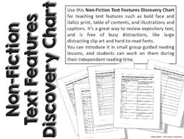 Non Fiction Text Features Discovery Chart