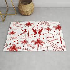 christmas in tropical australia rug by
