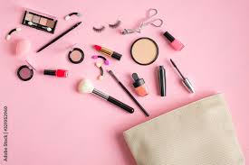 cosmetics bag with makeup s