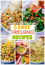 5 easy dressing recipes dash of sanity