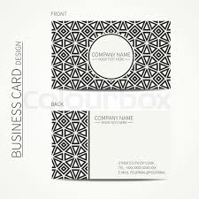 See more ideas about white business card, customizable business cards, business card design. Vector Simple Business Card Design Stock Vector Colourbox