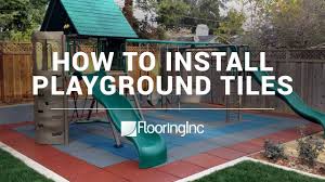 how to install playground tiles by