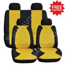 Car Seat Covers Set Universal Yellow