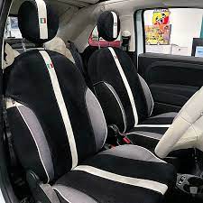 Fiat 500 Seat Cover And Headrest Set