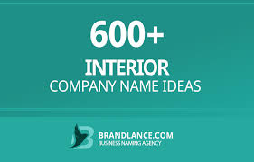 1585 interior company name ideas list