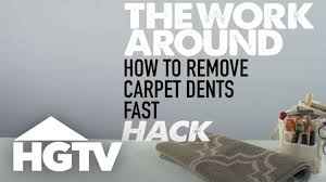 lift dents from carpet