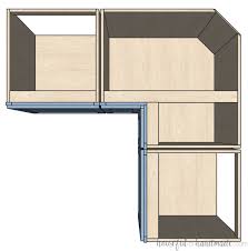 bifold corner base cabinet build plans