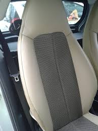 Net Fabric Leatherette Sides Front