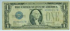 Details About 1928a United States Silver Certificate 1 Bill Blue Stamp P25731