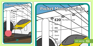 Transport Themed Pocket Money Savings Chart