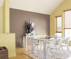 Brown Feature Wall With Cream Walls