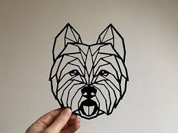 Geometric West Highland Terrier Westie