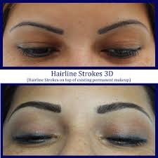 3d precision brows or a powdered brows