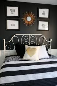 20 black white and gold bedroom