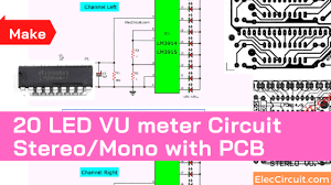 I have tested this circuit with 5kg load sensor. Vu Meter Circuit Stereo 20 Led With Pcb Eleccircuit Com