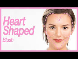 apply blush to my heart shaped face