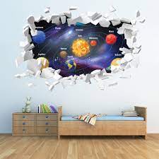 White Brick 3d Hole In The Wall Sticker