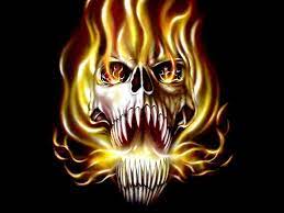 evil fire skull wallpapers top free
