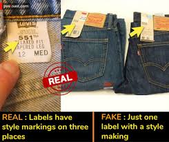 jeans from fake
