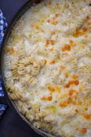 white cheddar mac and cheese cooked
