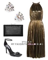 color shoes to wear with a gold dress