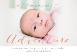 Newborn Birth Announcements Baby Girl Announcements New Year Etsy