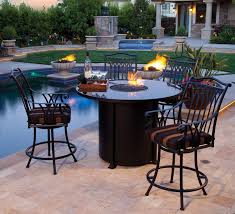 high top patio set with fire pit off 64