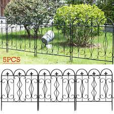 5pack Garden Fence Wrought Iron Folding