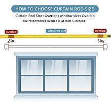 window curtain rods 30 to 60 inches
