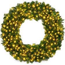 Led Spruce Artificial Wreath