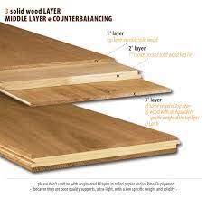 three layer hardwood flooring and two
