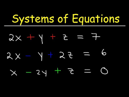 Solving Systems Of Equations With 3