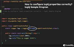 java how to configure log4j properties