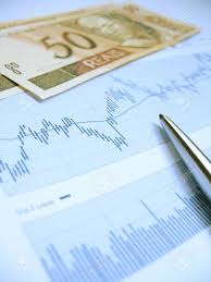 Stock Market Charts For Investor Analysis With Brazilian Real