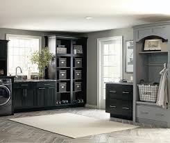 dark gray laundry cabinets kemper