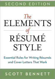 The Elements Of Resume Style Essential Rules For Writing