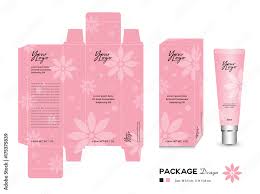 cosmetic packaging template vector