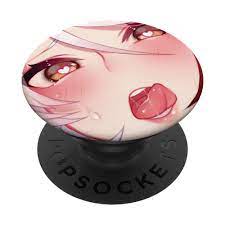 Amazon.com: Ahegao Face Anime with Heart Shaped Eyes and Tongue Out  PopSockets PopGrip: Swappable Grip for Phones & Tablets : Cell Phones &  Accessories