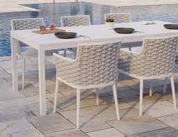 Outdoor Dining Chair Matte White