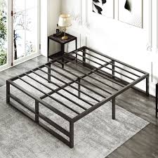 amolife queen size metal platform bed
