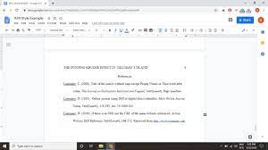 how to use apa format in google docs
